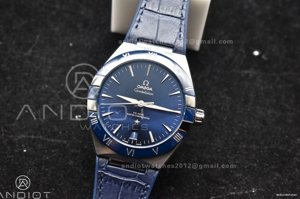 Blue SS Breathable Edition Best Ceramic Strap Super Blue Dial A8900 546 on 1:1 Constellation Gummy VSF Blue Clone 1209